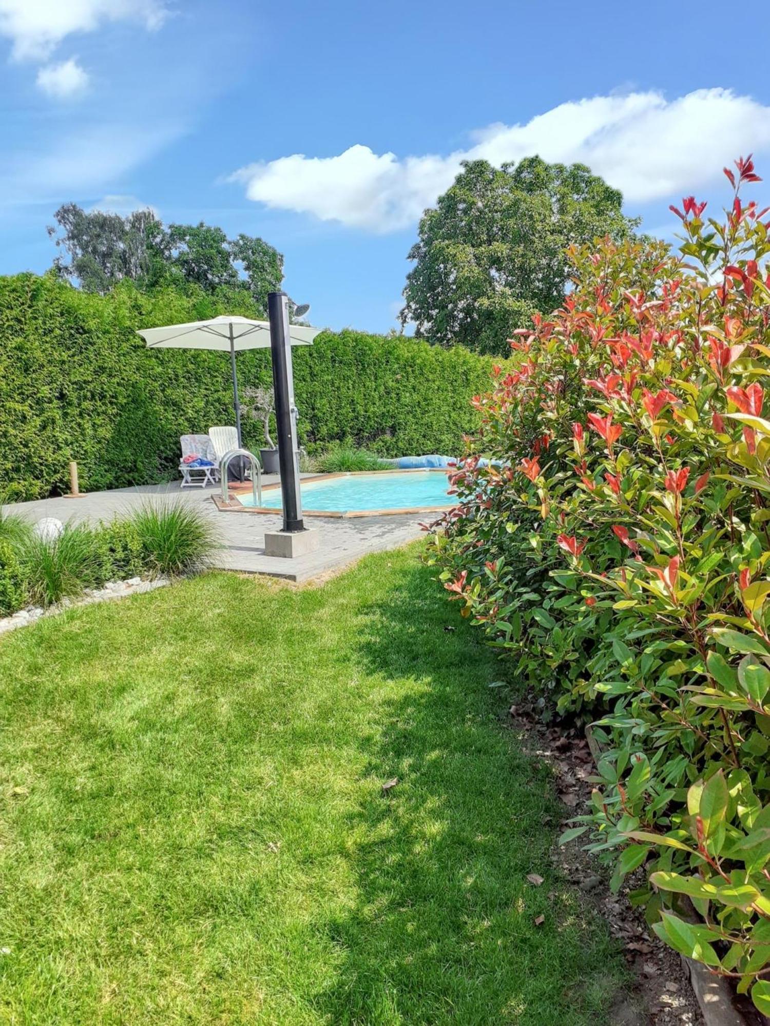 Charming House In Hamois With Shared Pool Villa Bagian luar foto